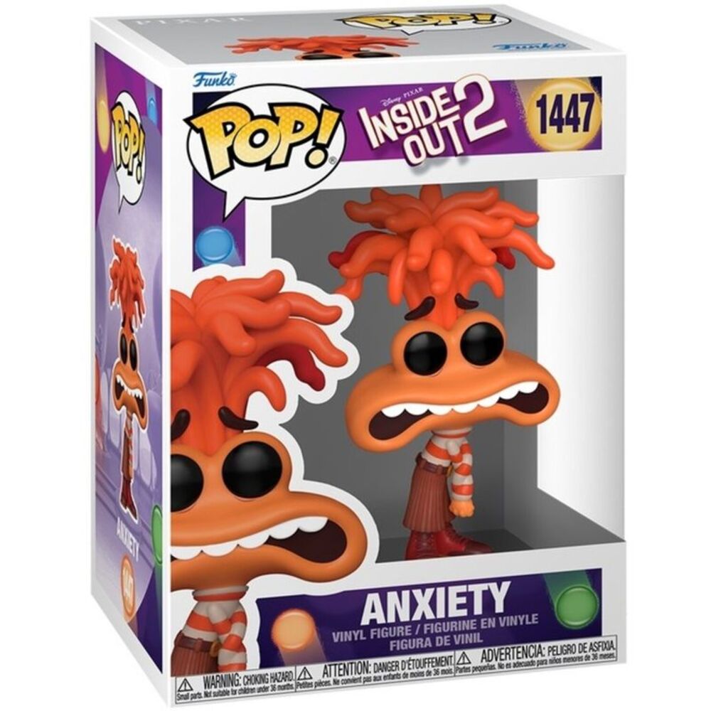 Funko Pop Movies Disney Inside Out 2 - Anxiety  COLLECTIBLES - Picture 2 of 3